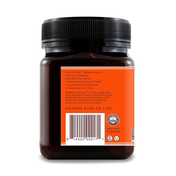 Miel de Manuka monofloral cru KFactor 16 1kg