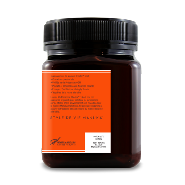 Miel de Manuka monofloral cru KFactor 16 1kg