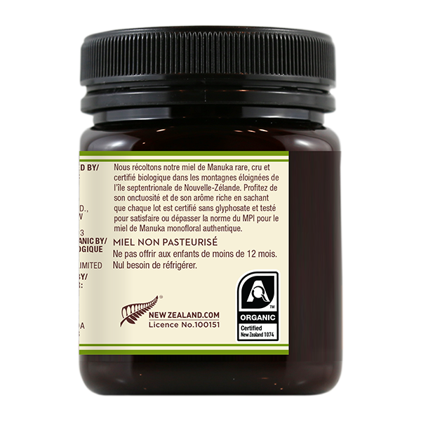 MIEL DE MANUKA MONOFLORAL BIOLOGIQUE CRU