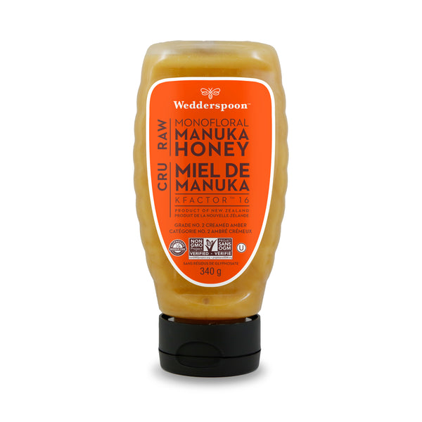 Miel de Manuka monofloral cru KFactor 16 Flacon pressable de 340 g