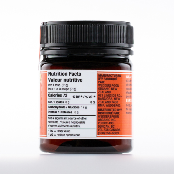 Miel de Manuka monofloral cru KFactor 16 250 g/8,8 oz