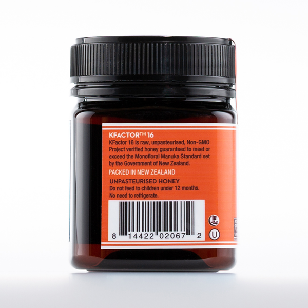 Miel de Manuka monofloral cru KFactor 16 250 g/8,8 oz