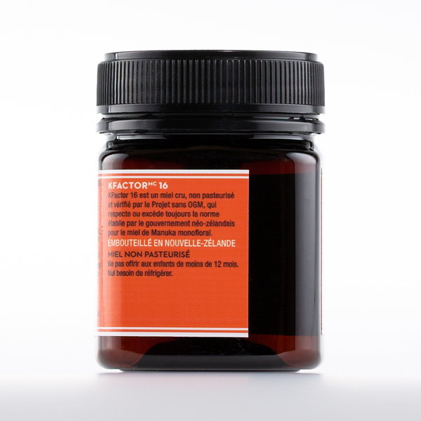 Miel de Manuka monofloral cru KFactor 16 250 g/8,8 oz